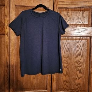 Eddie Bauer Womens Active Short Sleeve Tee Size L Gray